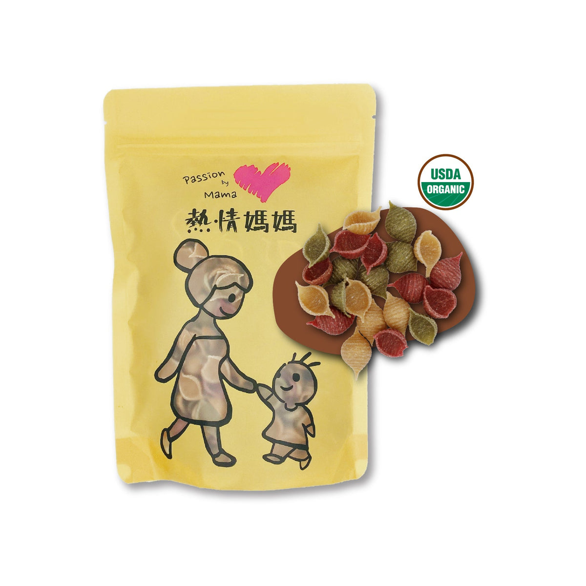 Organic Vegetable Shell Pasta