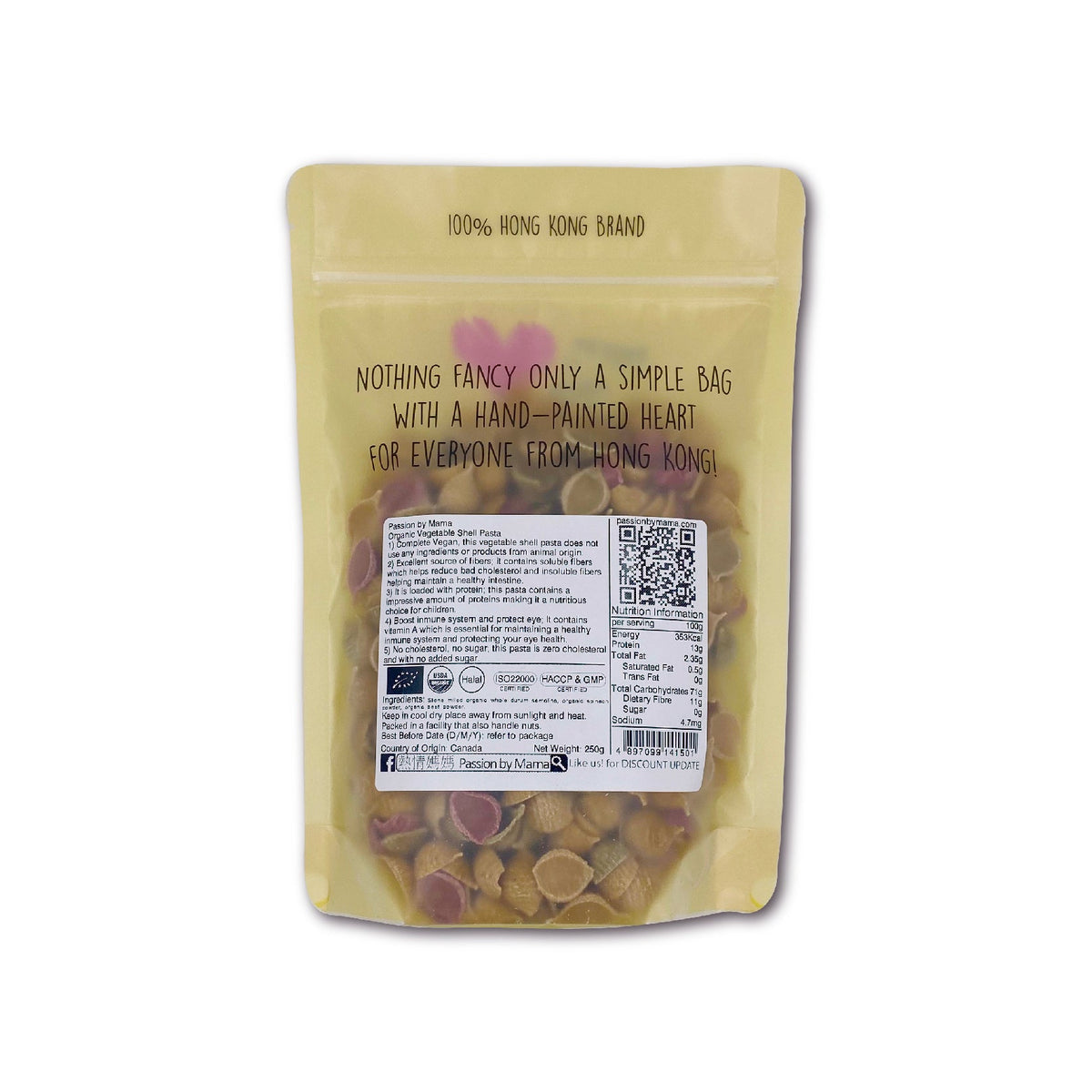Organic Vegetable Shell Pasta
