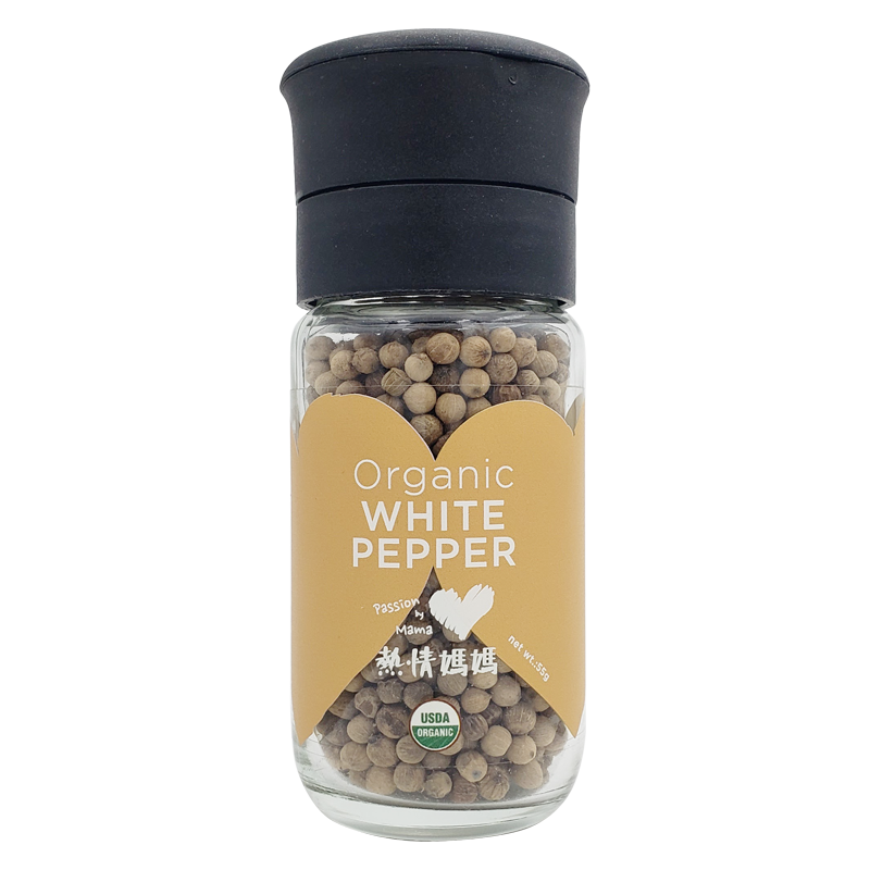 Organic White Pepper (Grinder) - 55g