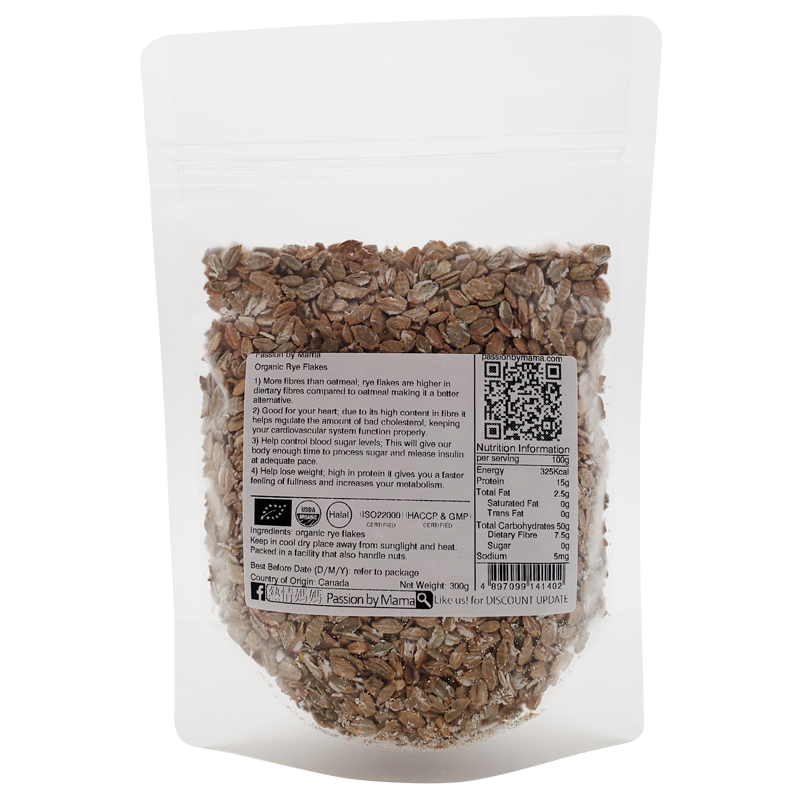 Organic Rye Flakes