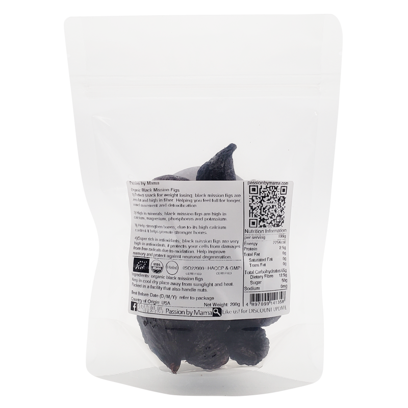 Organic Black Mission Figs