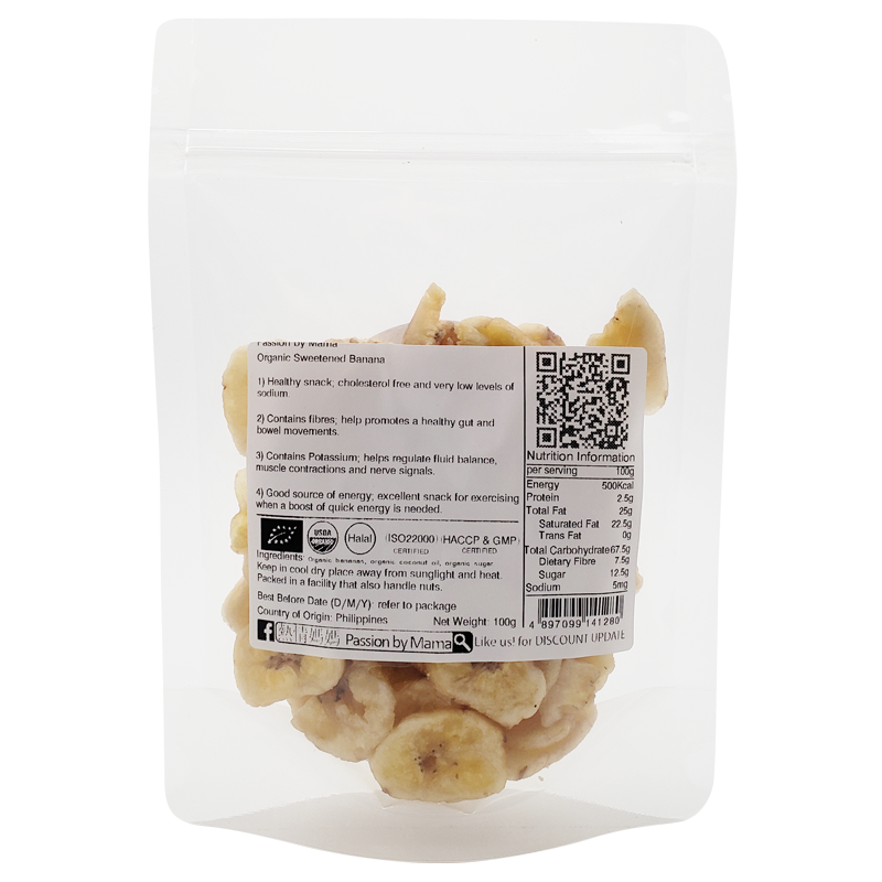 Organic Sweetened Banana